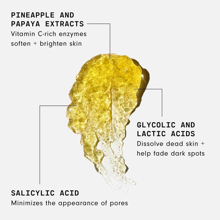 Versed Doctor’s Visit Exfoliating Face Mask, Jumbo - AHA BHA Facial Exfoliant, Pore Minimizer + Skin Resurfacing Enzyme Mask - Moisturizing, Smoothing + Brightening Vegan Skincare (3.4 Fl Oz)