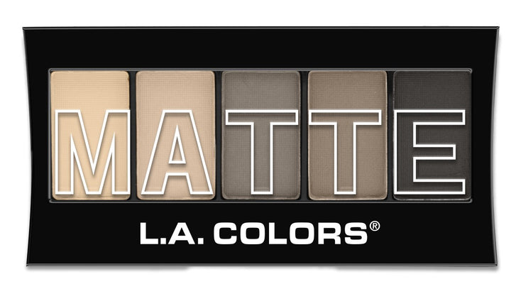 Nude Suede : L.A. Colors 5 Color Matte Eyeshadow, Nude Suede, 0.08 Ounce