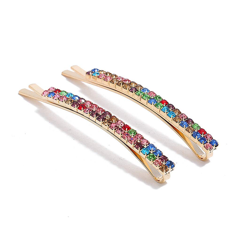 Aguder Mixed Color: Women'S Hair Clip 10Pcs Rhinestone Bobby Pins
