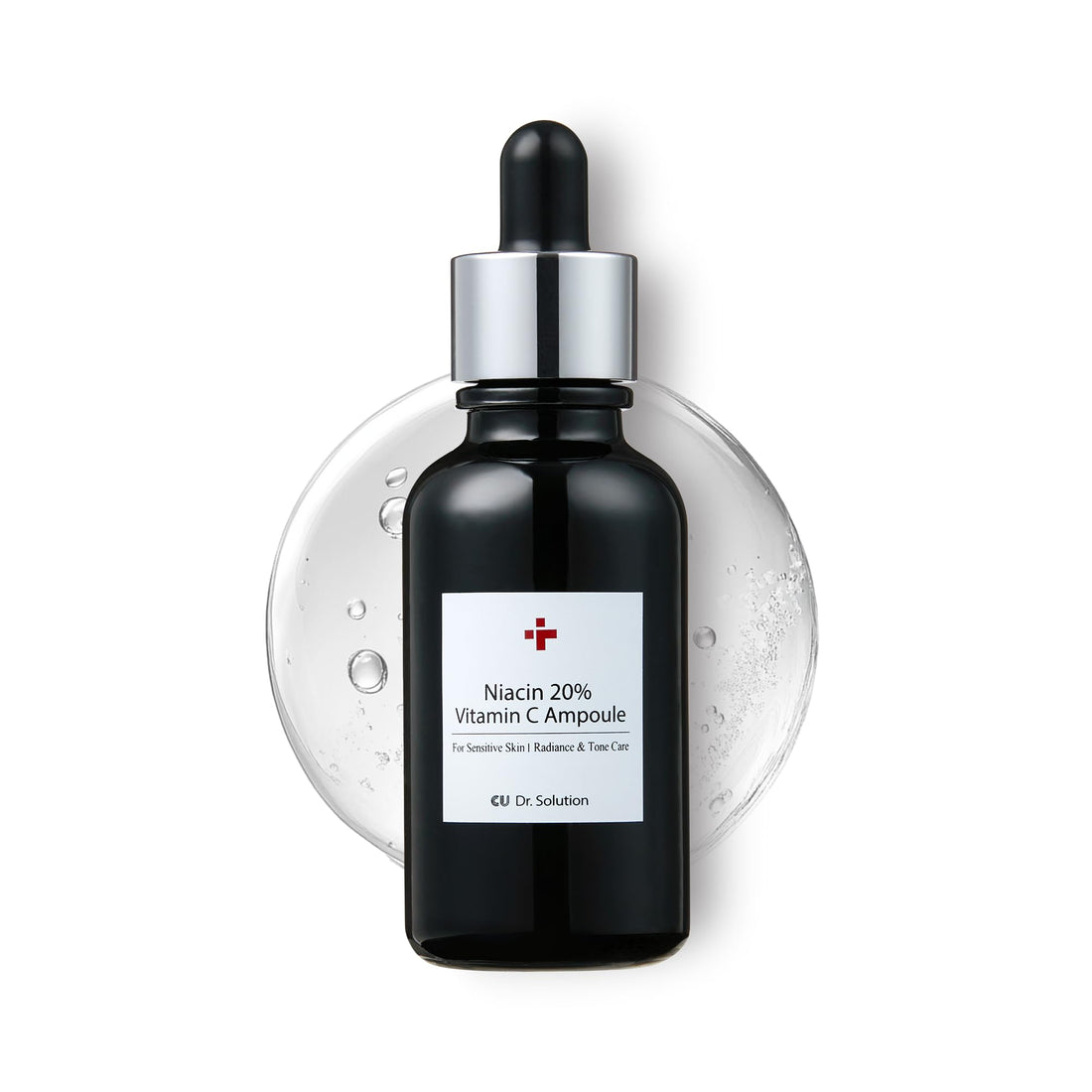 CU Dr. Solution Niacinamide 20% Vitamin C Ampoule – Korean Skin Care with Niacinamide, Glutathione, Hyaluronic Acid, Adenosine, Panthenol for Skin Elasticity and Moisturizing, 30g (1.01 Fl. Oz)