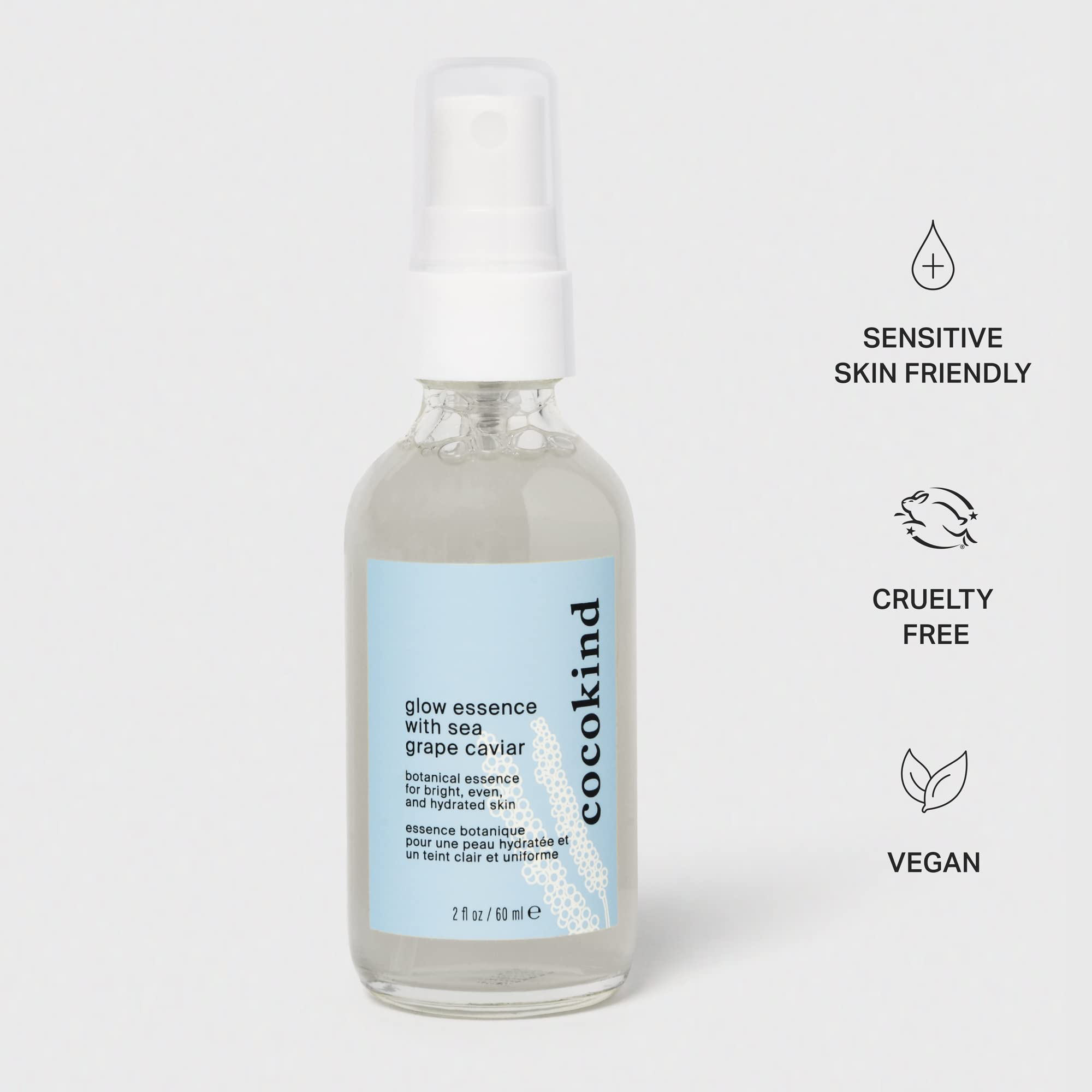 Cocokind Glow Essence with Sea Grape Caviar | Face Mist for Hydration | Improves Water Retention | 2 oz