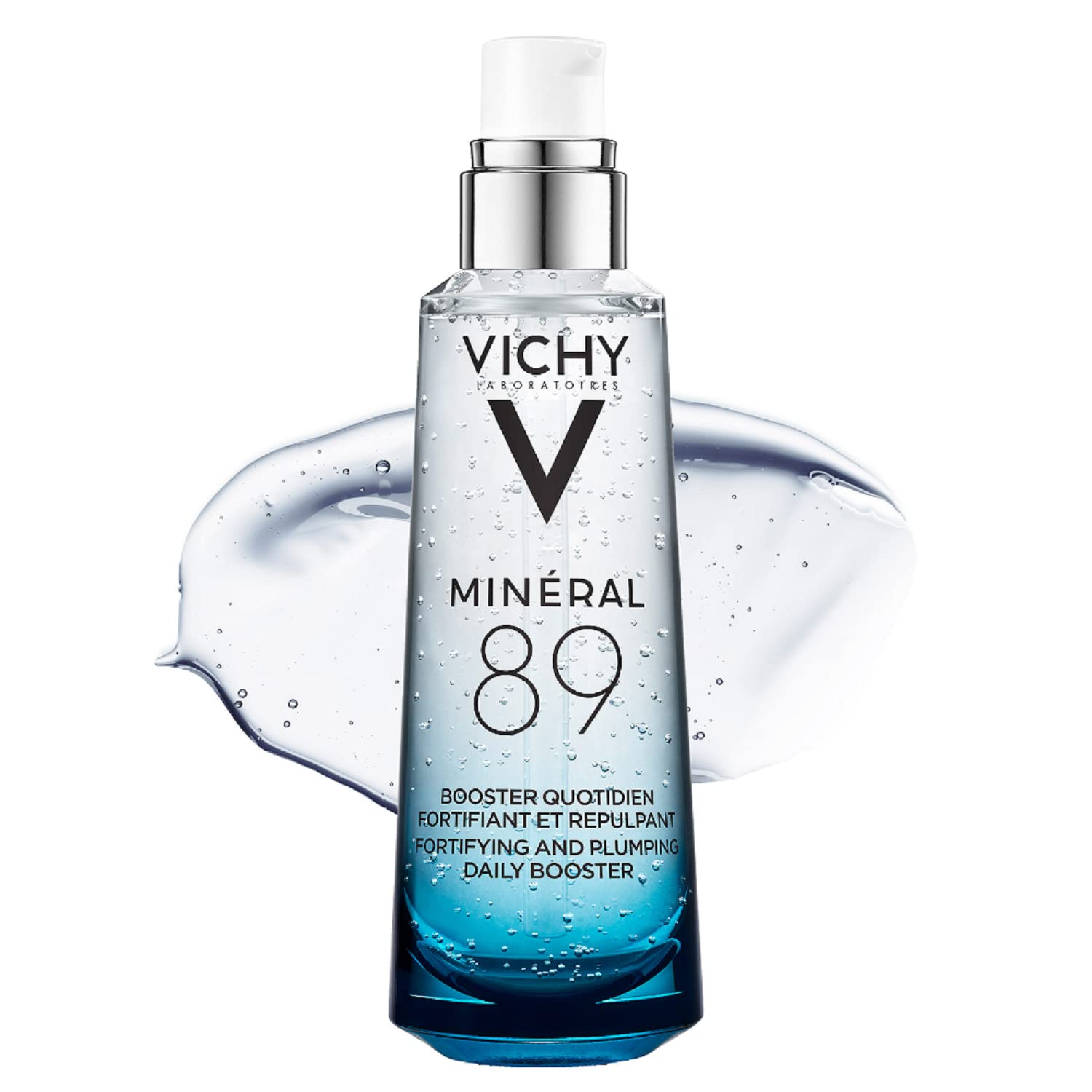 Vichy Mineral 89 Hyaluronic Acid Face Serum, Facial Gel Moisturizer and Pure Hyaluronic Acid Hydrating Serum for Sensitive or Dry Skin , 2.54 Fl Oz (Pack of 1)