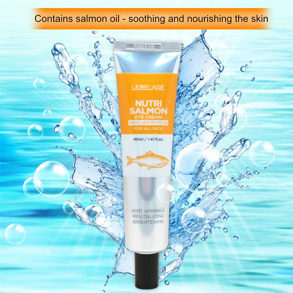 Lebelage Nutri Salmon Eye Cream for Face 40ml / 1.41 fl. oz. x 2 Pack Wrinkle care & Skin nourishing