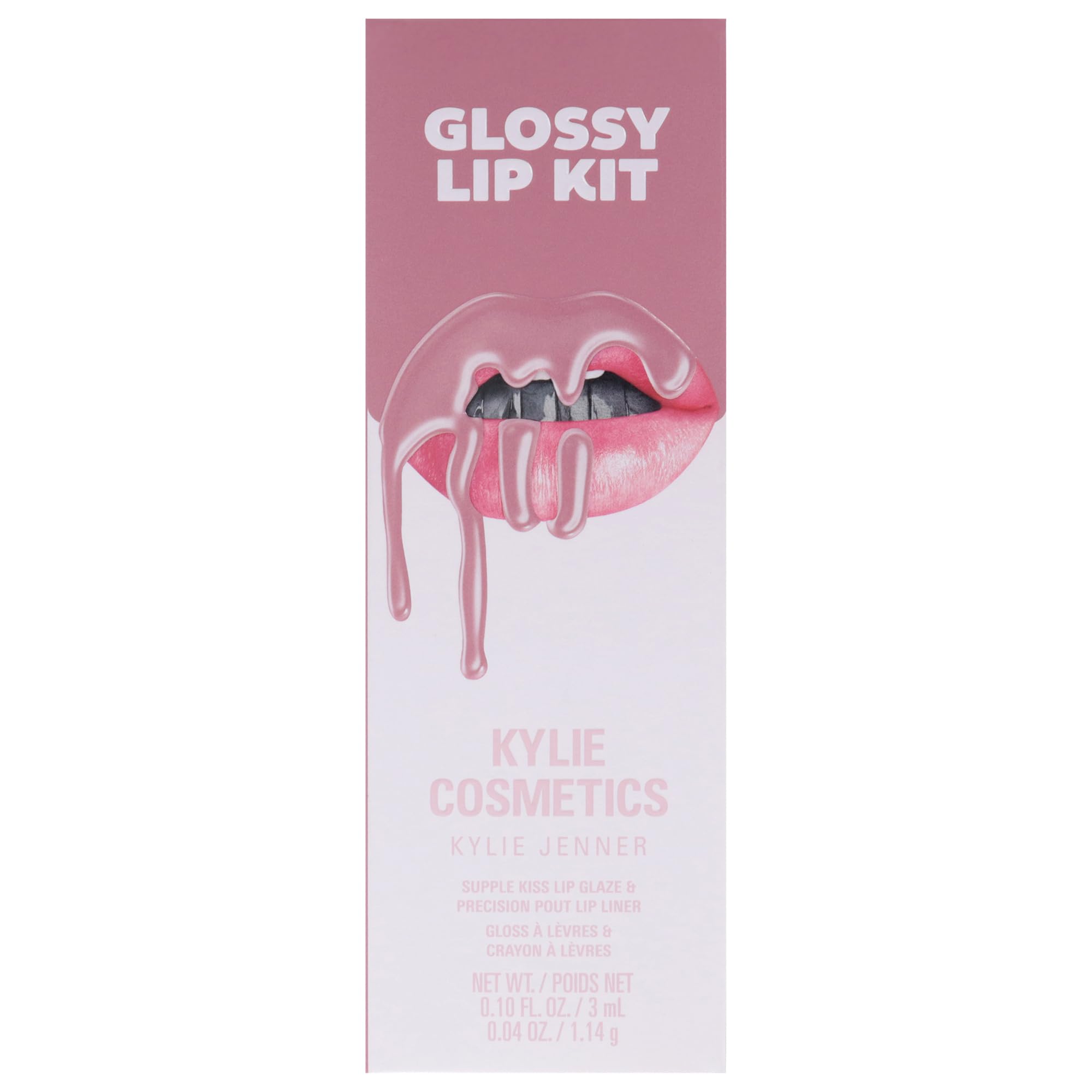 Kylie Cosmetics Supple Kiss Precision Lip Kit - 808 for Women - 2 Pc 0.10oz Supple Kiss Lip Glaze, 0.04oz Precision Pout Lip Liner