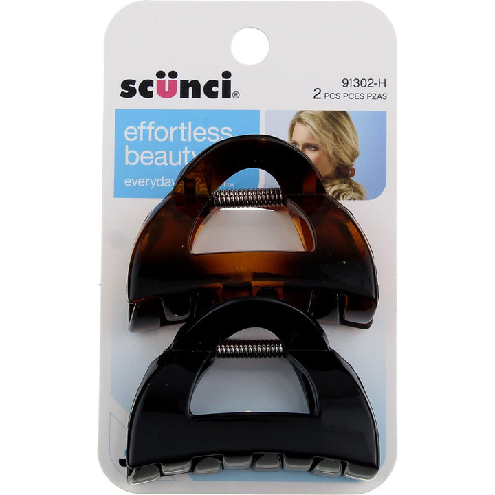 Scunci 9130203H048 Clutch Jaw Clips, 1.6 Ounce