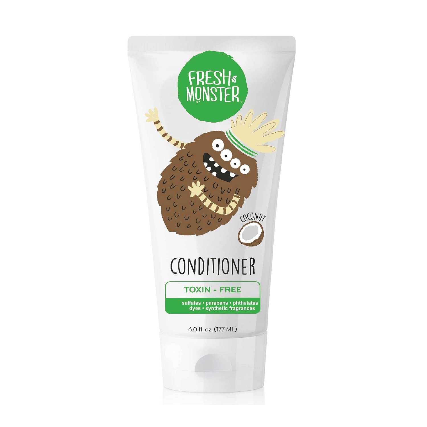 Fresh Monster Natural, Toxin-free Kids Hair Conditioner, Strawberry Smoothie,1 count 6 oz.