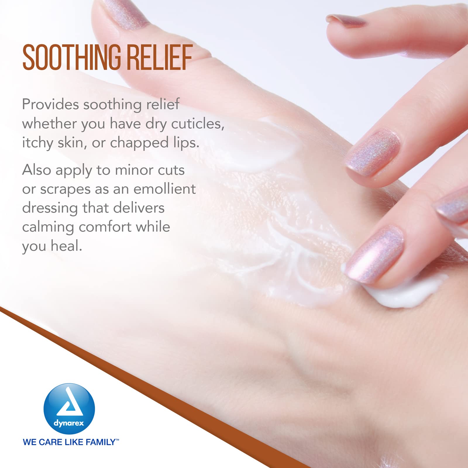 Dynarex White Petrolatum, Petroleum Jelly for Dry, Damaged or Cracked Skin, Soothing White Petroleum Jelly for Minor Skin Irritations, 4 oz. Tubes, 1 Petroleum Jelly Tube