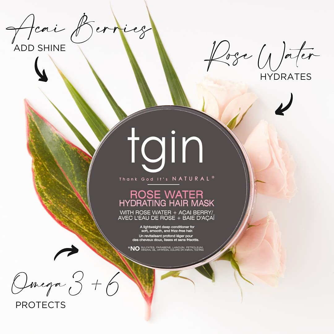 Rose Water Hydrating Hair Mask for Curls - Kinks - Waves