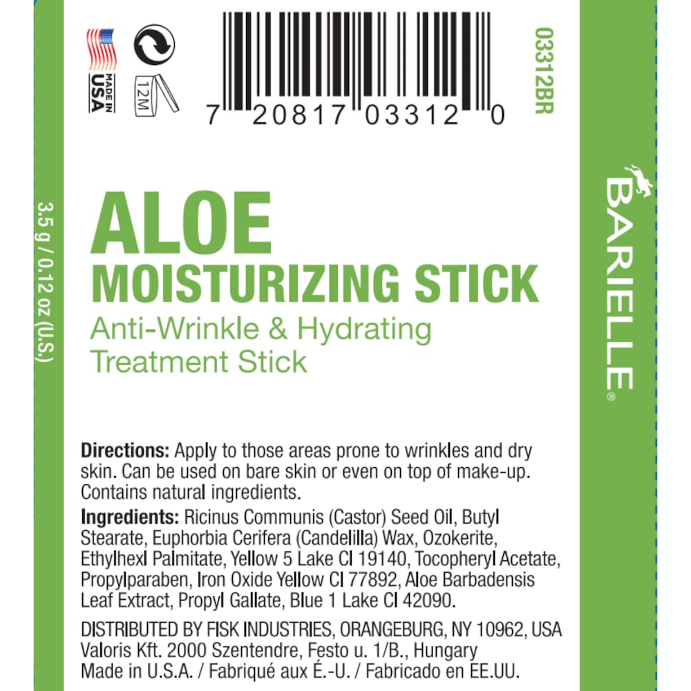 BARIELLE Aloe Moisturizing Stick - Anti-Wrinkle & Hydrating Facial Treatment Stick,Travel Size