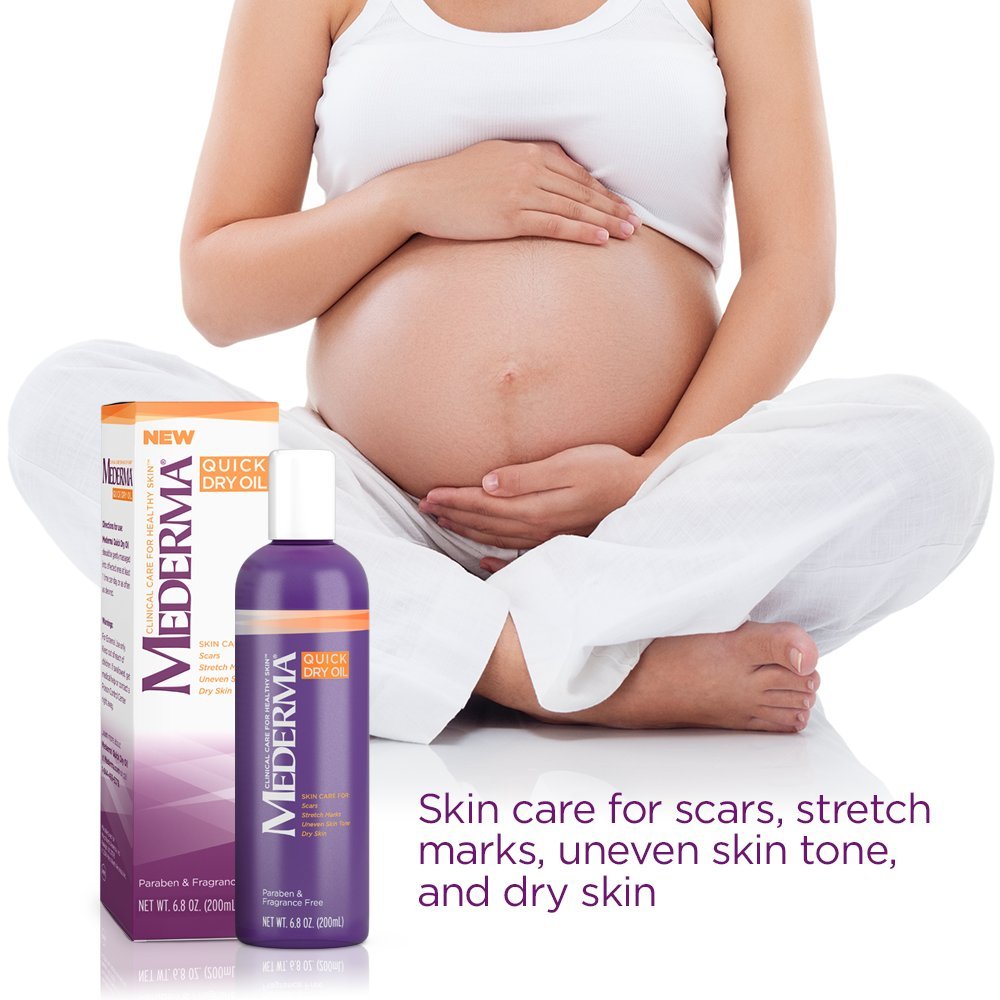 Mederma Skin Care Quick Dry Oil for Stretch Marks, 3.4 Oz