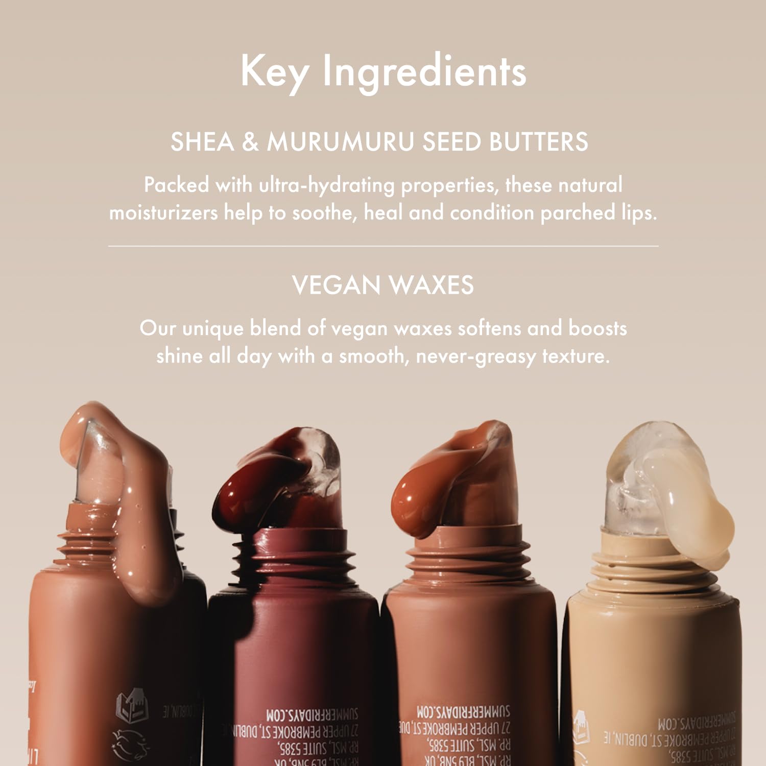 Summer Fridays Tinted Lip Butter Balm Gift Set - Conditioning Vegan Lip Balm for Instant Moisture, Shine & Hydration - Softening & Soothing Skincare - Vanilla & Vanilla Beige (2 Count)