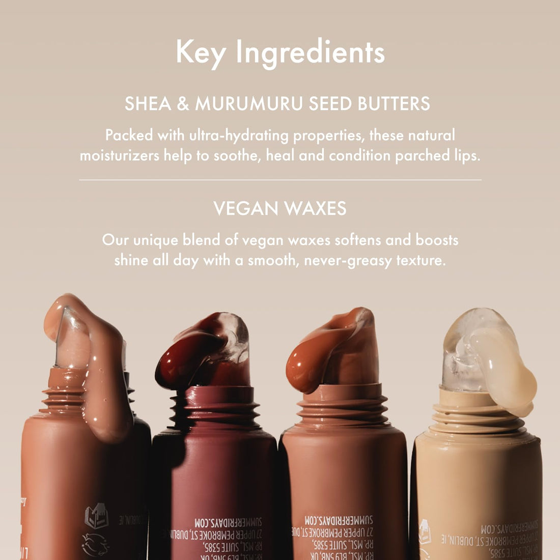 Summer Fridays Tinted Lip Butter Balm Gift Set - Conditioning Vegan Lip Balm for Instant Moisture, Shine & Hydration - Softening & Soothing Skincare - Vanilla & Vanilla Beige (2 Count)