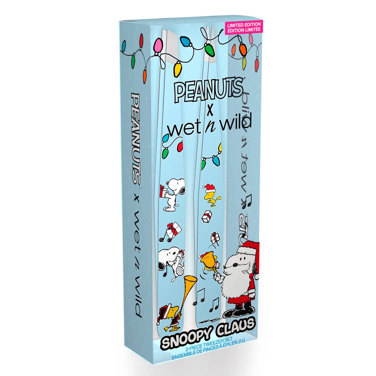 wet n wild Peanut Collection Snoopy Claus 2-Piece Tweezer Set