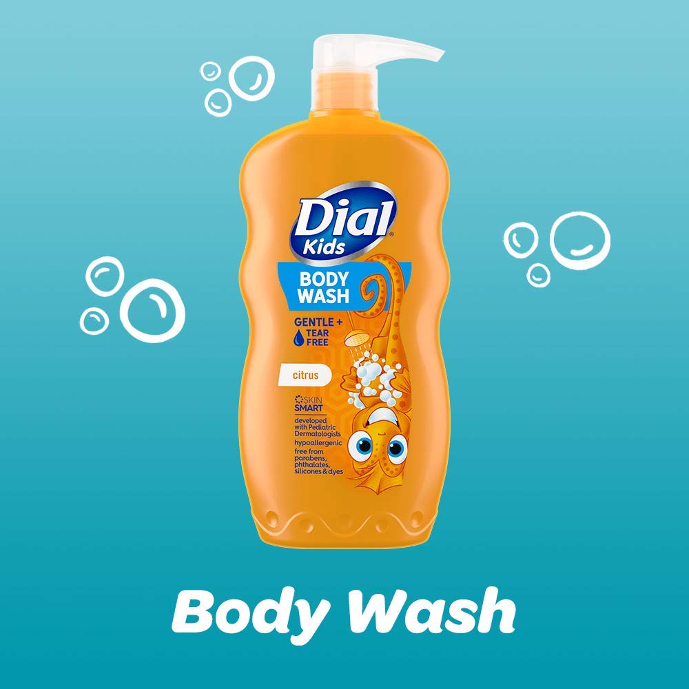 Orange Splash: Dial Kids Body + Hair Wash, Orange Splash, 24 Ounce (Pack Of 4)