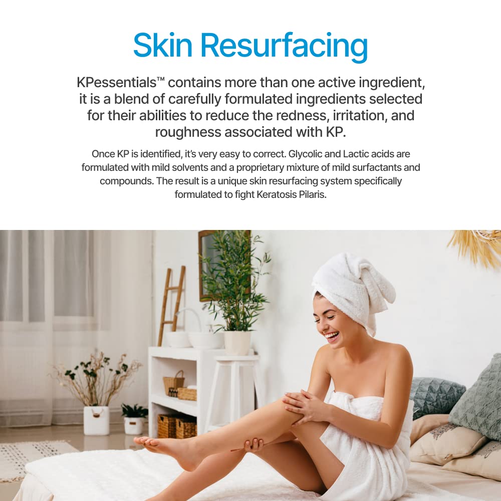 KP Essentials - Keratosis Pilaris Exfoliating Body Wash - Wash Away Red Bumps Caused By KP for Confident Clear Skin, 12oz (2 Bottles) (1 Bottle)