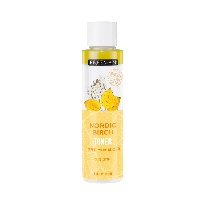 Freeman Birch Toner for Face, Shine Control For Oily Skin or All Skin Types, Facial Pore Minimizer