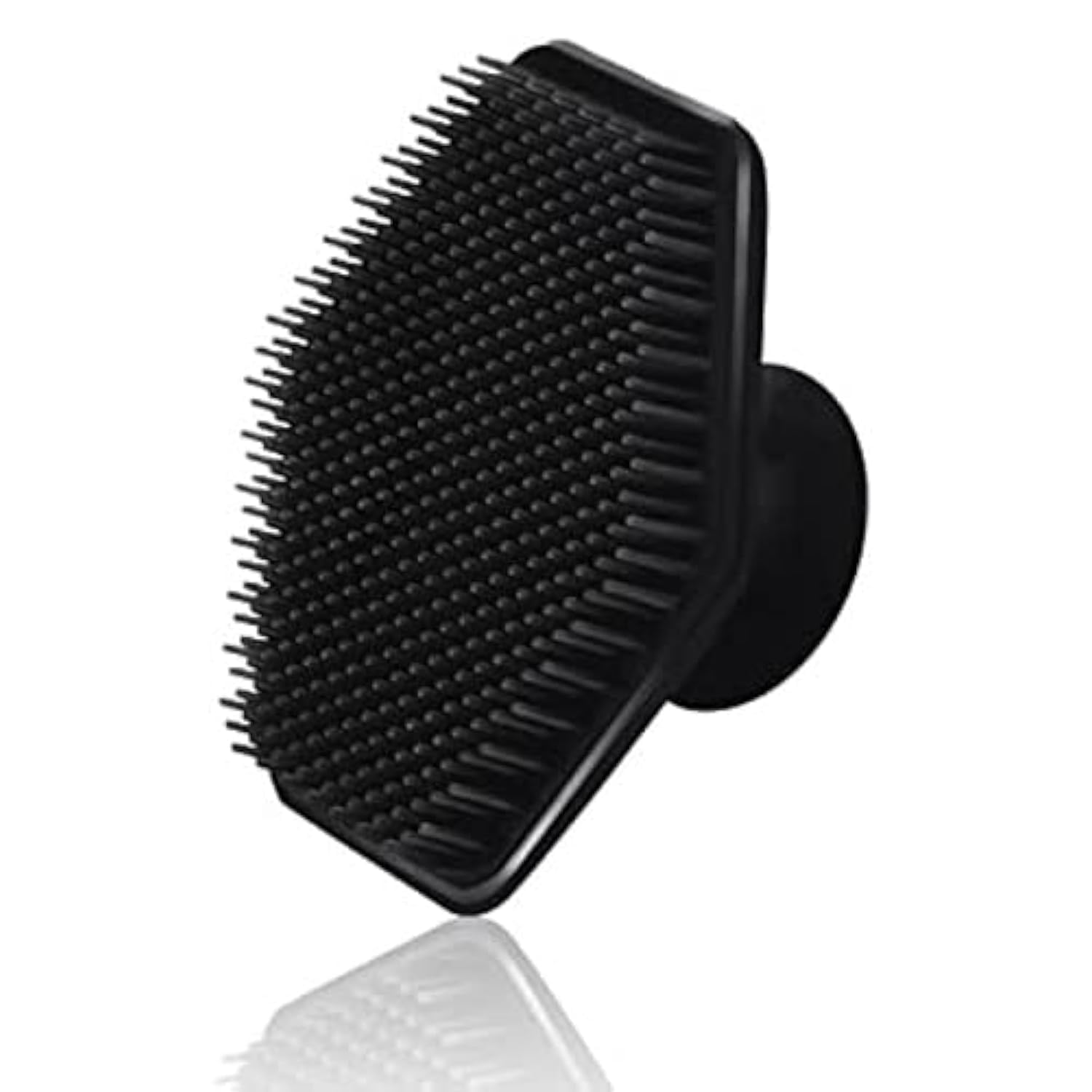 VWMYQ Face Scrubber, Silicone Face Scrubber for Men, Gentle Exfoliator Pad & Massager, Facial Cleansing/Wash Brush - Removes Dead & Dry Skin(Black)