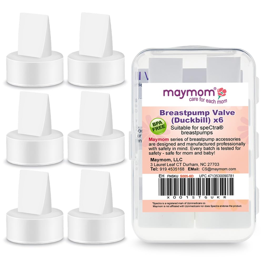 Maymom 6 Count Duckbill Valves Compatible with Spectra S1 Spectra S2 Spectra 9 Plus. Not Original Spectra Pump Parts Replace Spectra Duckbill Valve Not Original Spectra S2 Accessories (White x 6)
