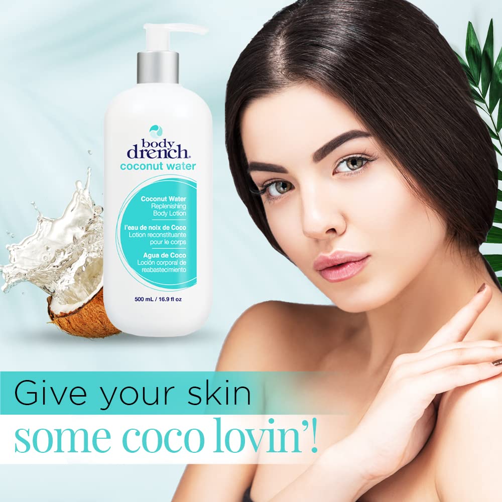 Body Drench Coconut Water Replenishing Lotion, 16.9 Ounce