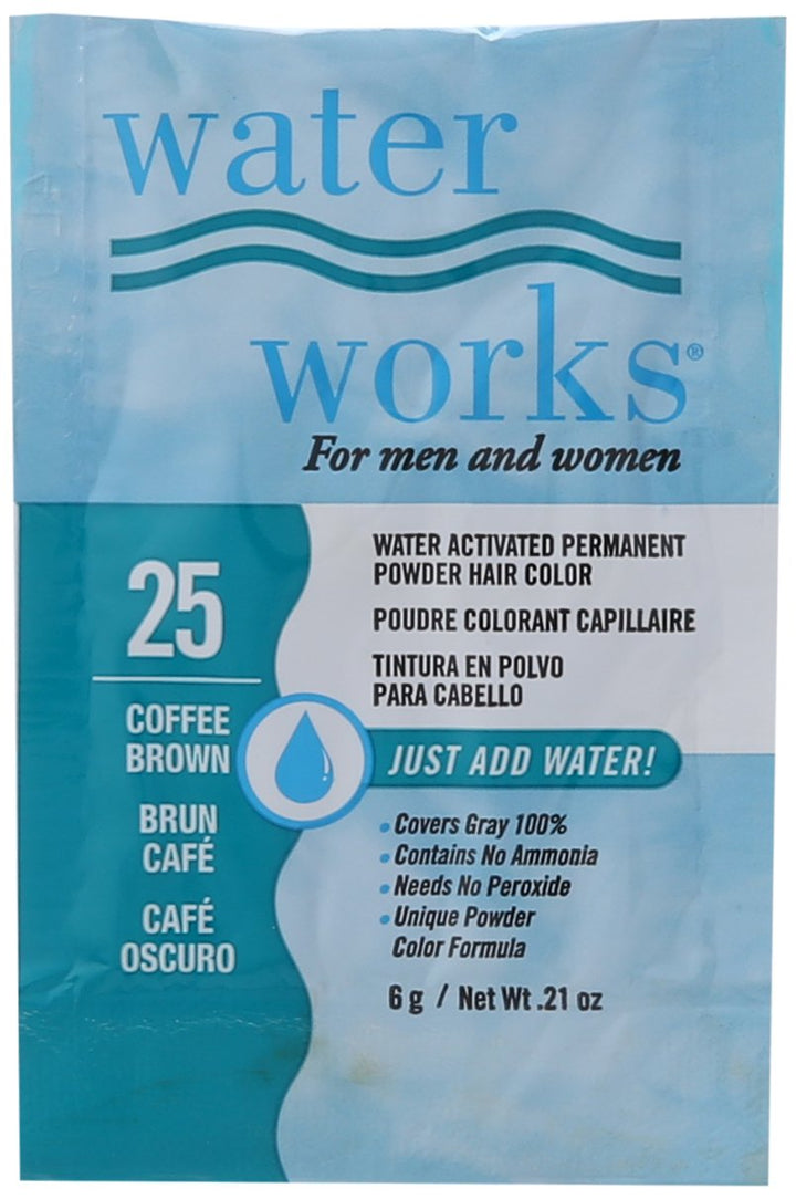 Waterworks Permanent Powder Hair Color #25 Coffee Brown