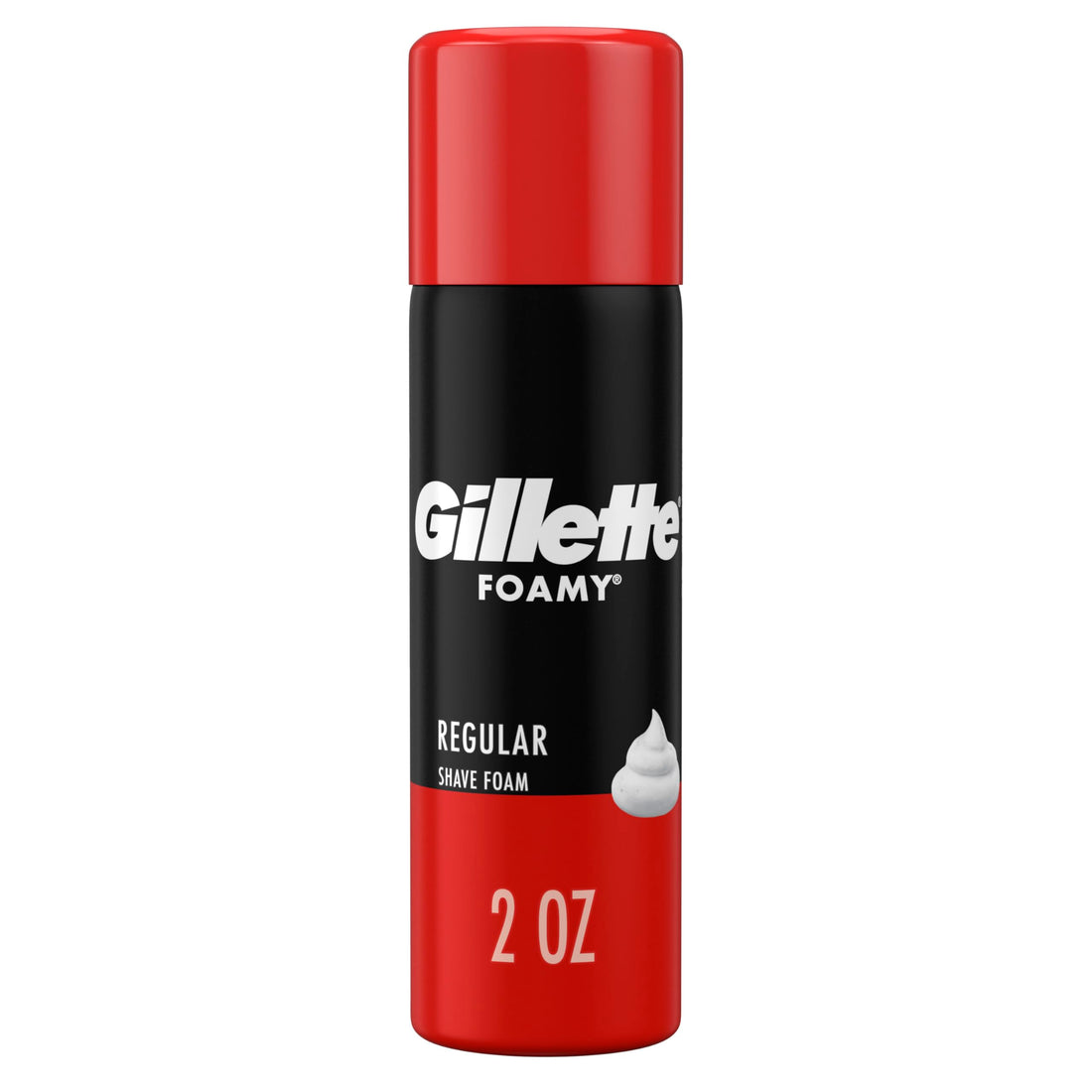 Gillette Foamy Regular Shaving Foam, 2 oz
