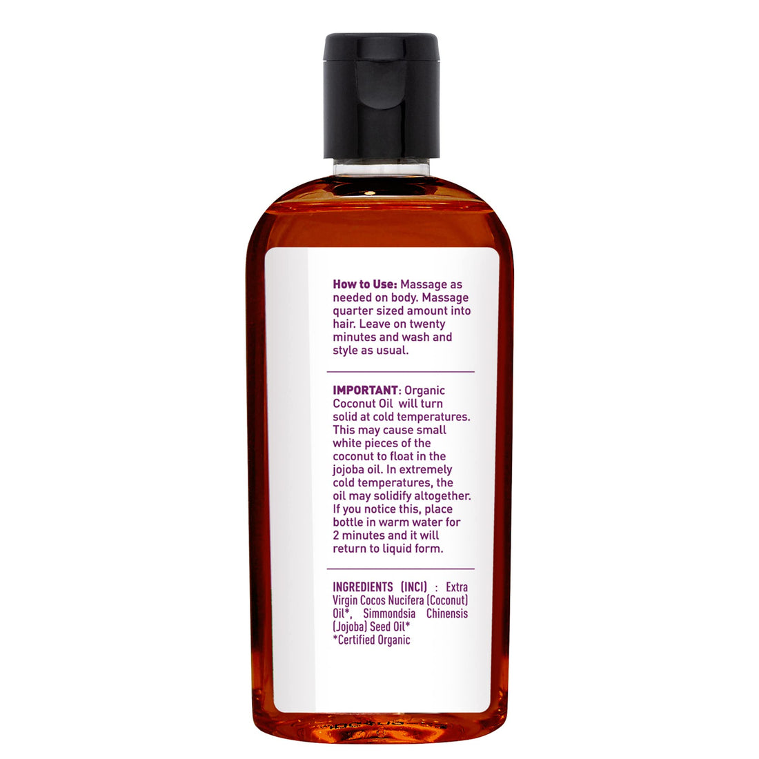 Desert Essence Organic Coconut And Jojoba Oil, 4 Fluid Ounce