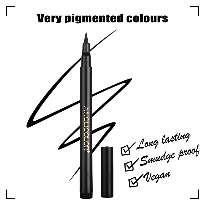 12PCS Matte Colored Liquid Eyeliners Delineador De Ojos De Colores Set Colorful Eye Liner Liquid Color Eyeliner Eye Makeup Bright Colors Waterproof Smooth & No Fading (13-Multicolors)