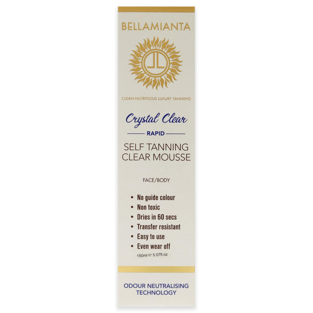 Rapid Self-Tanning Mousse - Crystal Clear by Bellamianta for Women - 5.07 oz Bronzer (I0110301)
