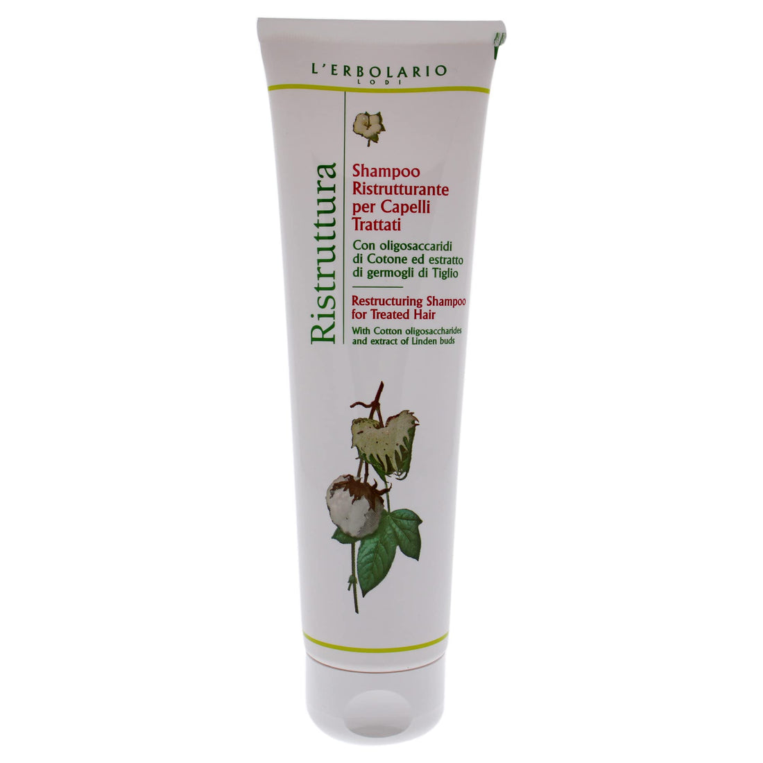 L'Erbolario Restructuring Shampoo For Treated Hair - Nourishing And Ultra-Rich Formula Increases Radiance - Protects Hair From Aggressive Treatments And UV Rays - Softens And Detangles Hair - 6.7 Oz