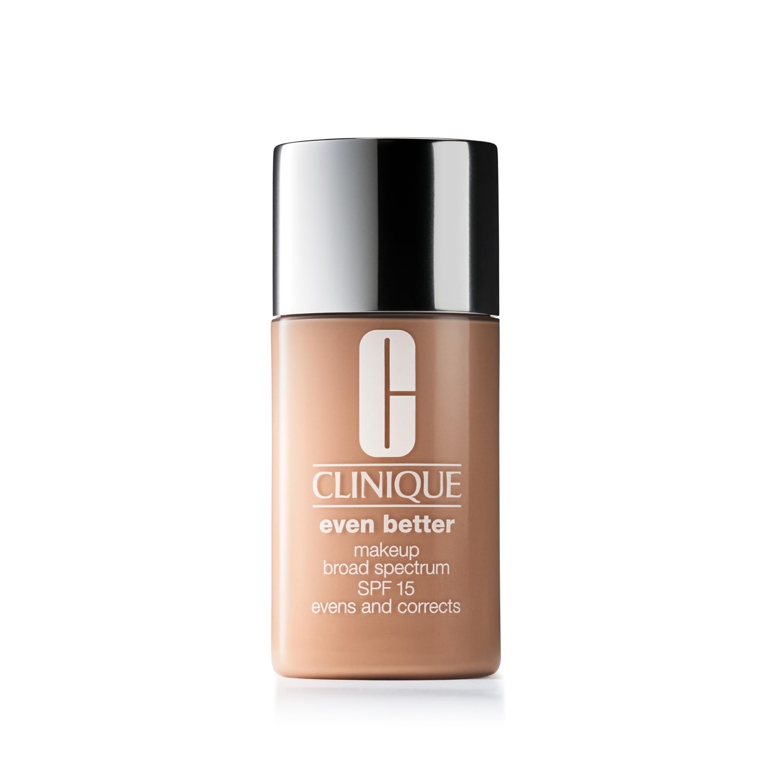 Clinique Even Better Makeup Liquid Foundation SPF 15 With Vitamin C For Dry + Oily Combination Skin Types | Medium Coverage + Natural Finish | Evens Skin Tone + Reduces Dark Spots, Cream Chamois