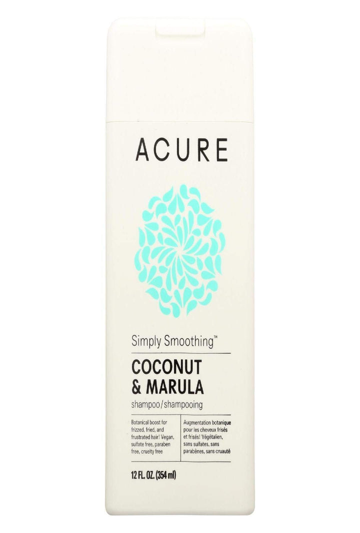 Acure Simply Smoothing Coconut & Marula Shampoo, 12 Oz