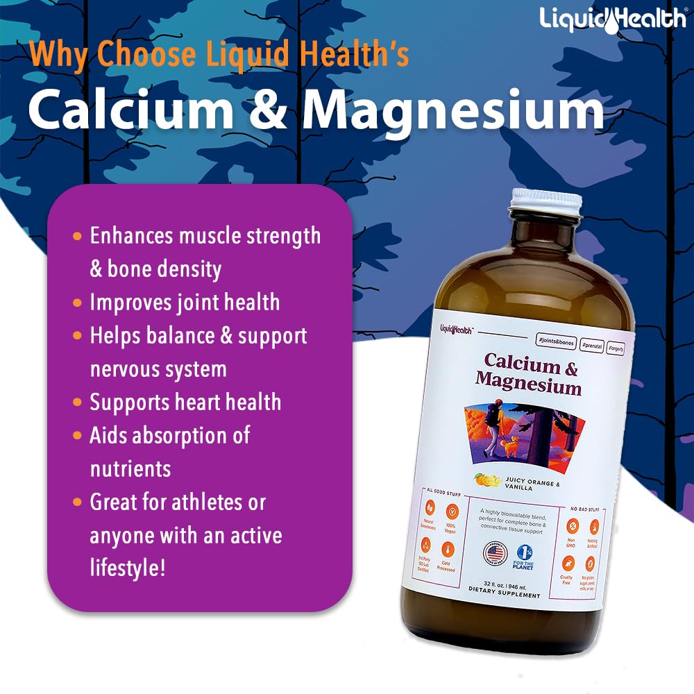 LIQUIDHEALTH Vegan Beauty Sleep Liquid Vitamin Supplement Bundle with Vegan Liquid Collagen + Biotin, Calcium Magnesium Liquid Vitamins, Sleep Well Melatonin Drops - Hair/Skin/Nail Health & Relaxation