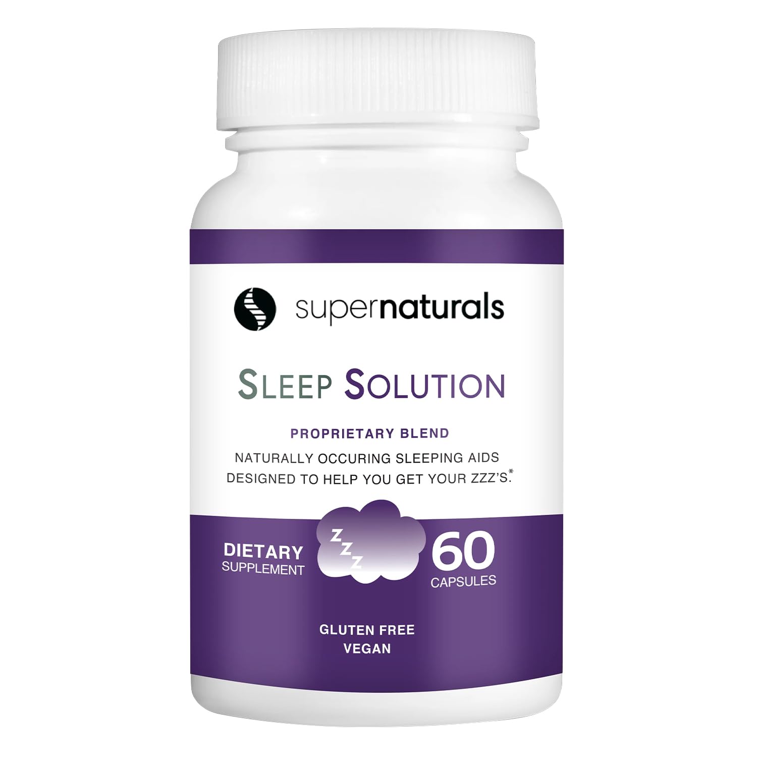 Health Sleep Solution, Sleep Supplement for Adults, Magnesium and Melatonin for Sleep Provides Natural Sleep Support, Vegan Ingredients, Gluten-Free Magnesium Sleep Supplement, 60 Capsules