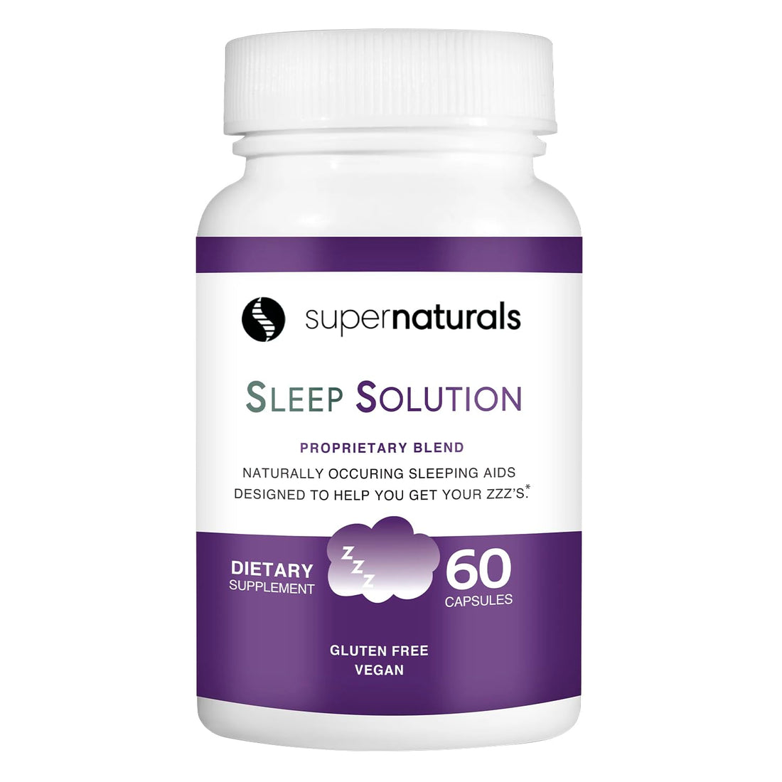 Health Sleep Solution, Sleep Supplement for Adults, Magnesium and Melatonin for Sleep Provides Natural Sleep Support, Vegan Ingredients, Gluten-Free Magnesium Sleep Supplement, 60 Capsules