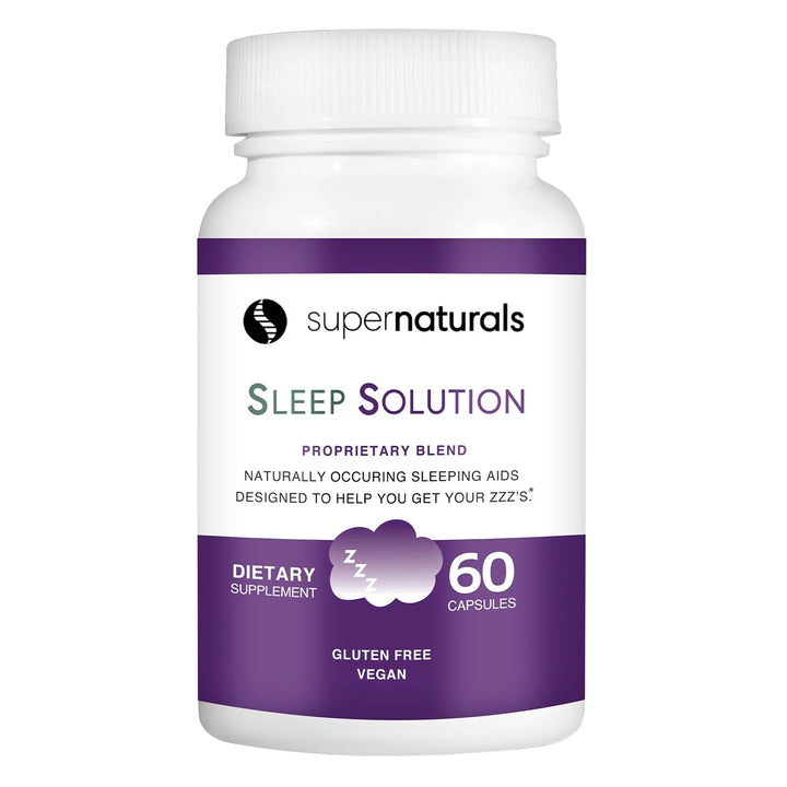 Health Sleep Solution, Sleep Supplement for Adults, Magnesium and Melatonin for Sleep Provides Natural Sleep Support, Vegan Ingredients, Gluten-Free Magnesium Sleep Supplement, 60 Capsules