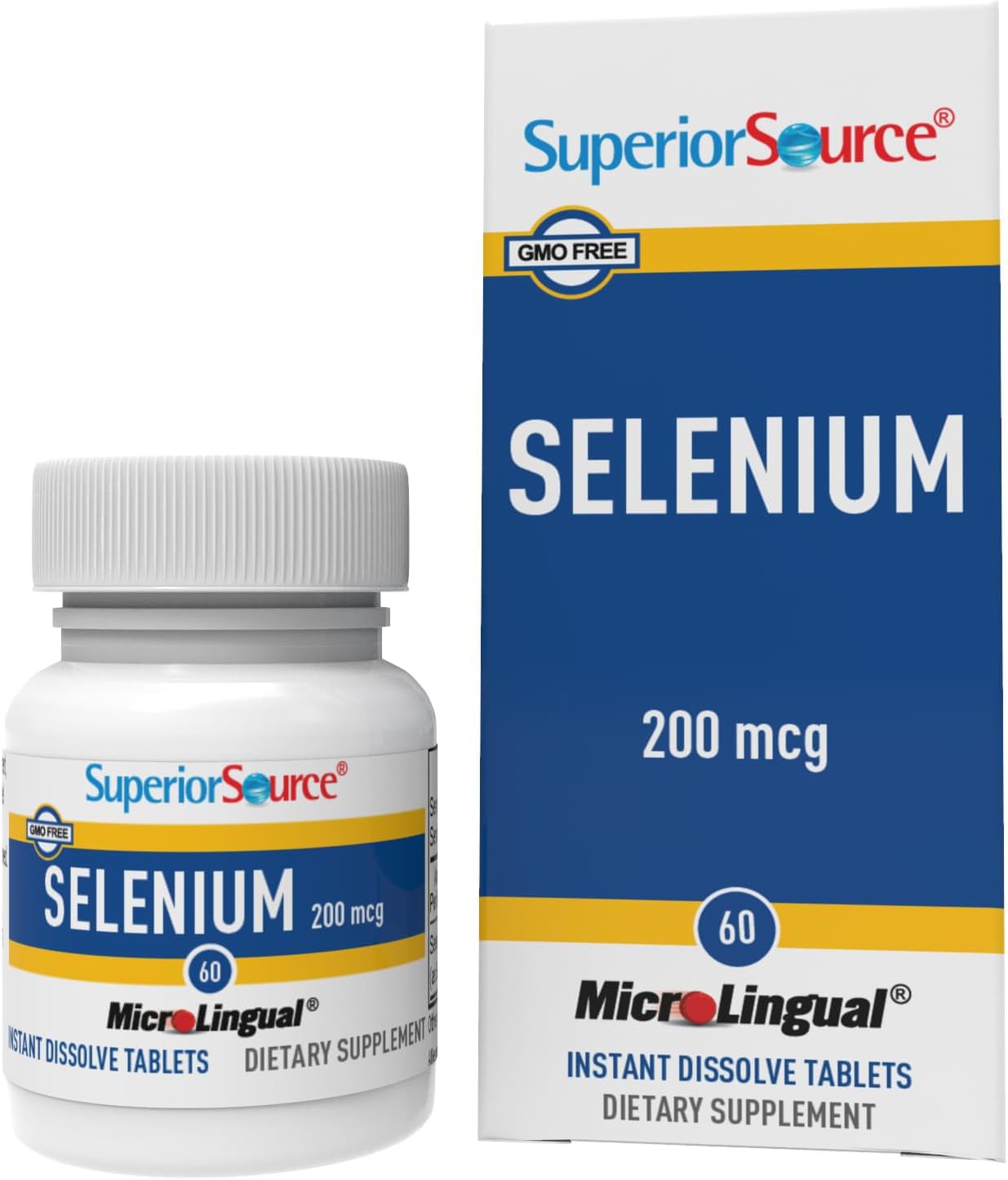 Superior Source Selenium Nutritional Supplements, 200 mcg, 60 Count