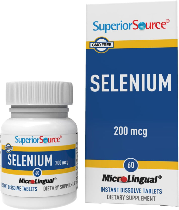Superior Source Selenium Nutritional Supplements, 200 mcg, 60 Count
