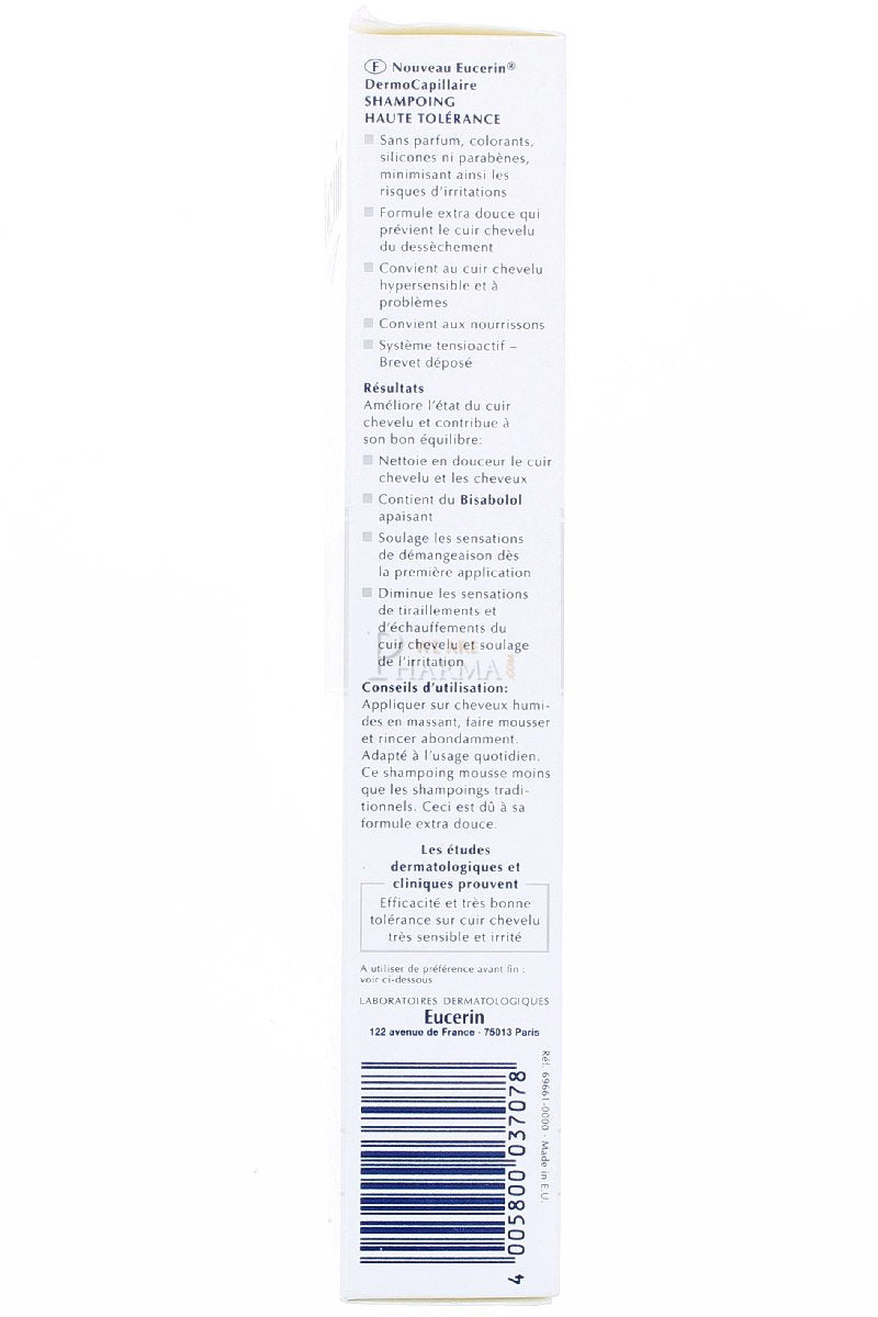 Eucerin Dermo Capillaire Shampoo High Tolerance 250ml by Eucerin