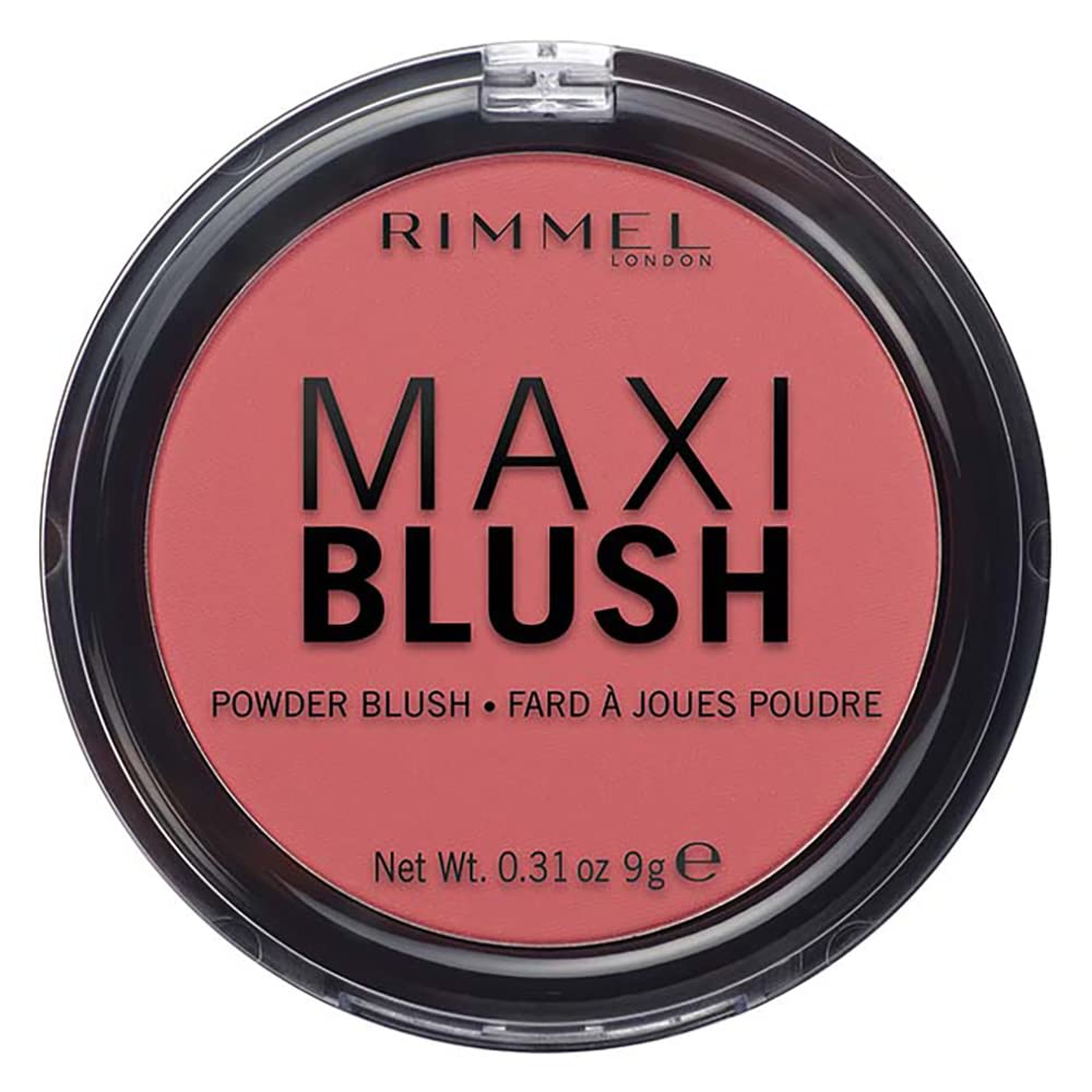 Rimmel London Maxi - 003 Wild Card - Blush Powder, Lightweight, Highly Pigmented, Blendable, 0.31oz