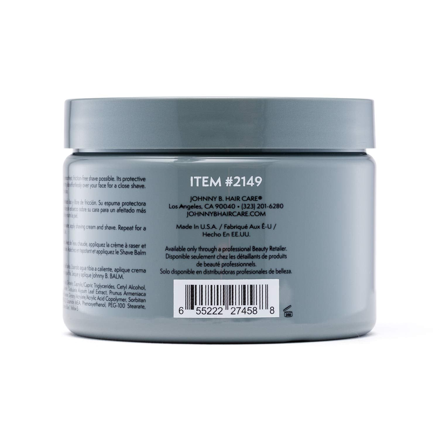 12 Oz: Johnny B Shave Cream (12 Oz)