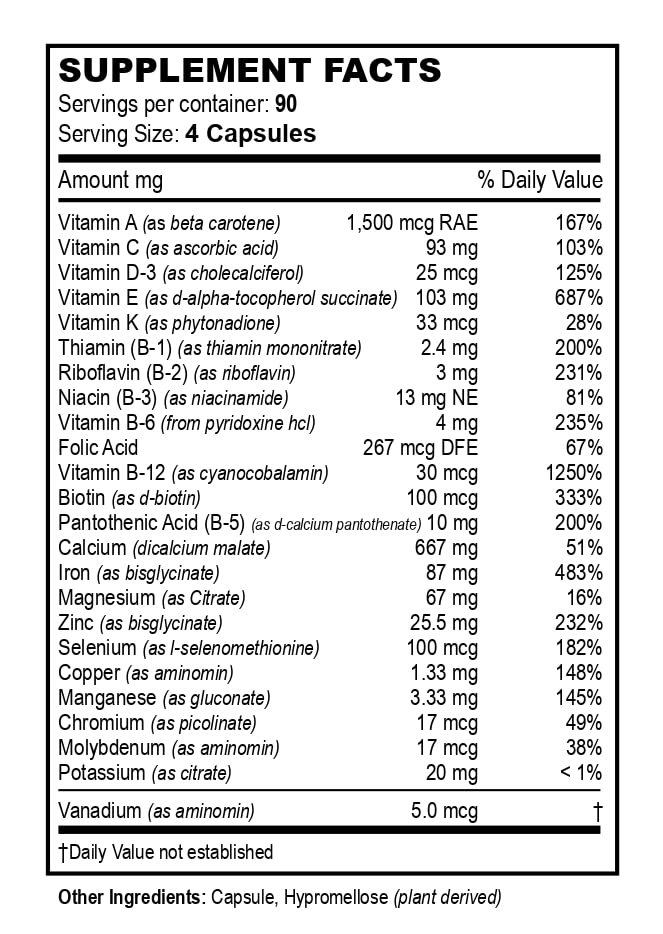 Bariatric Multivitamins, Multi-Plus Formula – (360 Count)