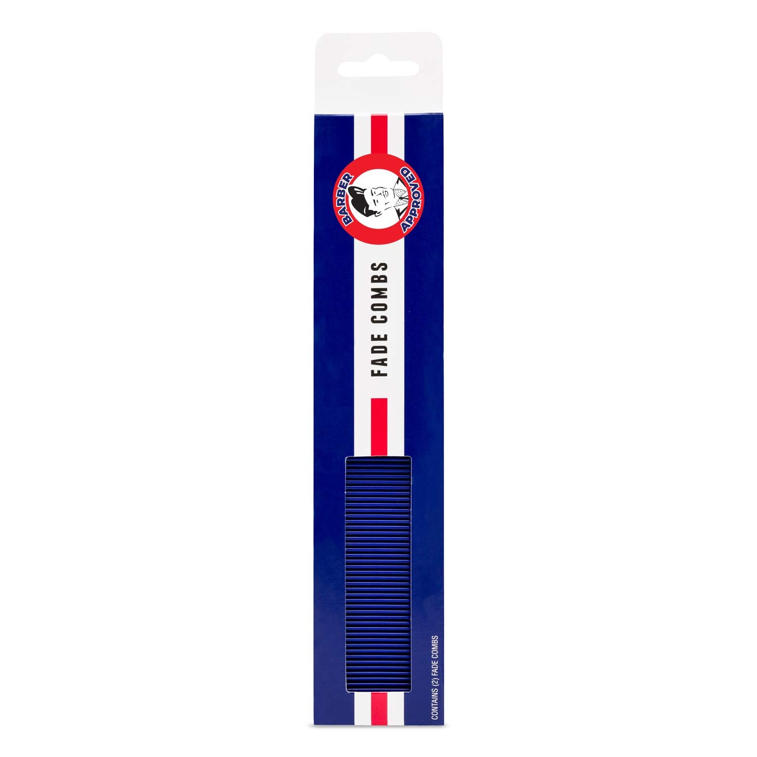 Johnny B Get Faded Professional Comb Set 2 Pack Blue