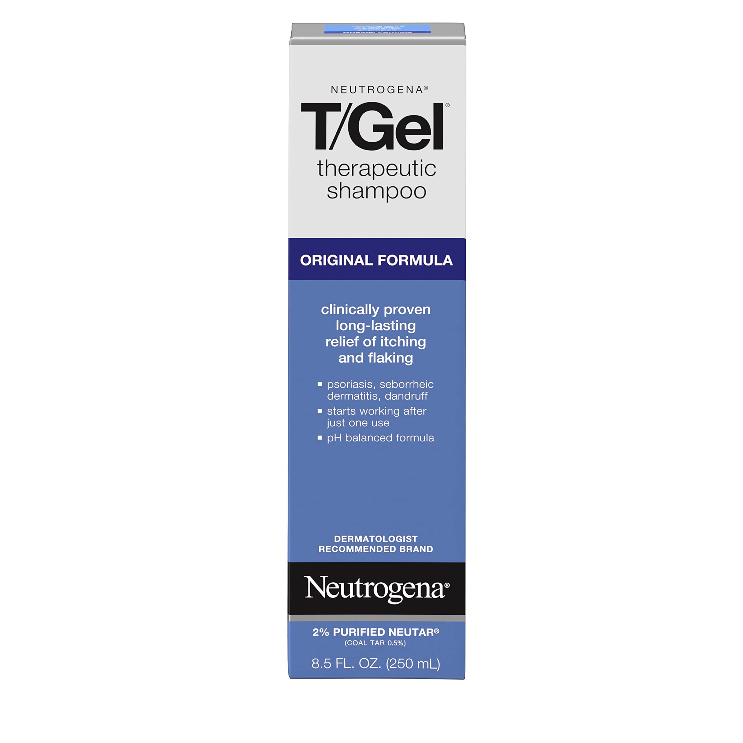 Neutrogena T/Gel Therapeutic Shampoo, Original Formula, 8.5 Ounce (Pack of 2)