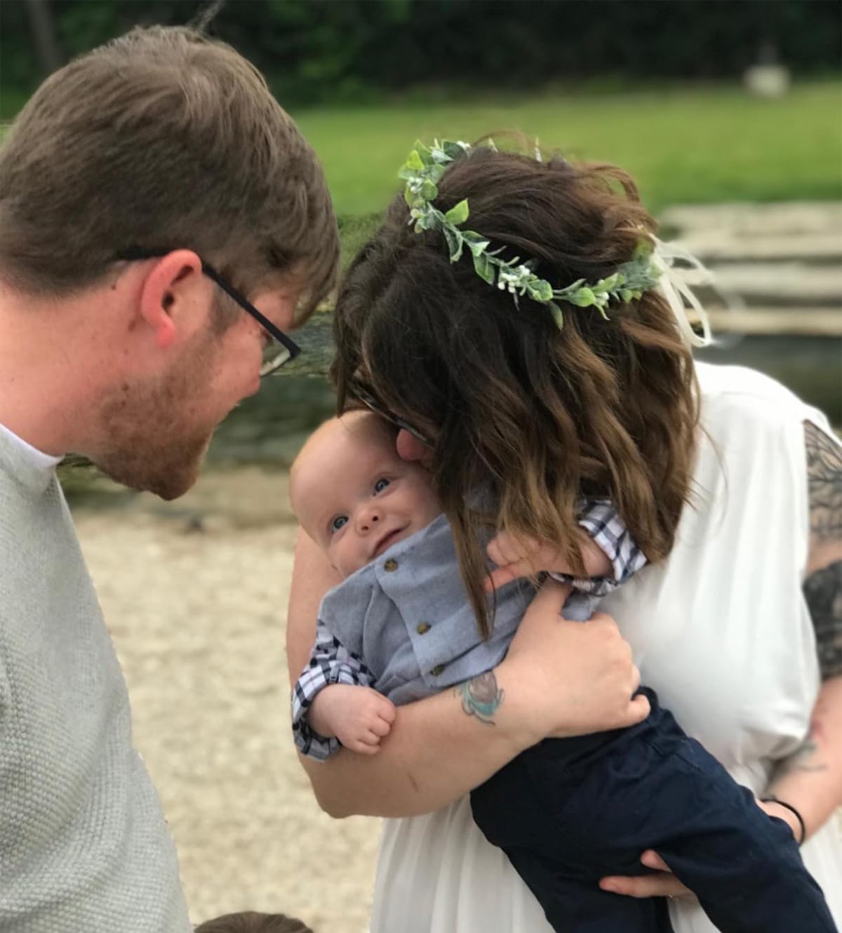 FIDDY898 Greenery Flora Crown Green Flower Crown Flora Head Piece