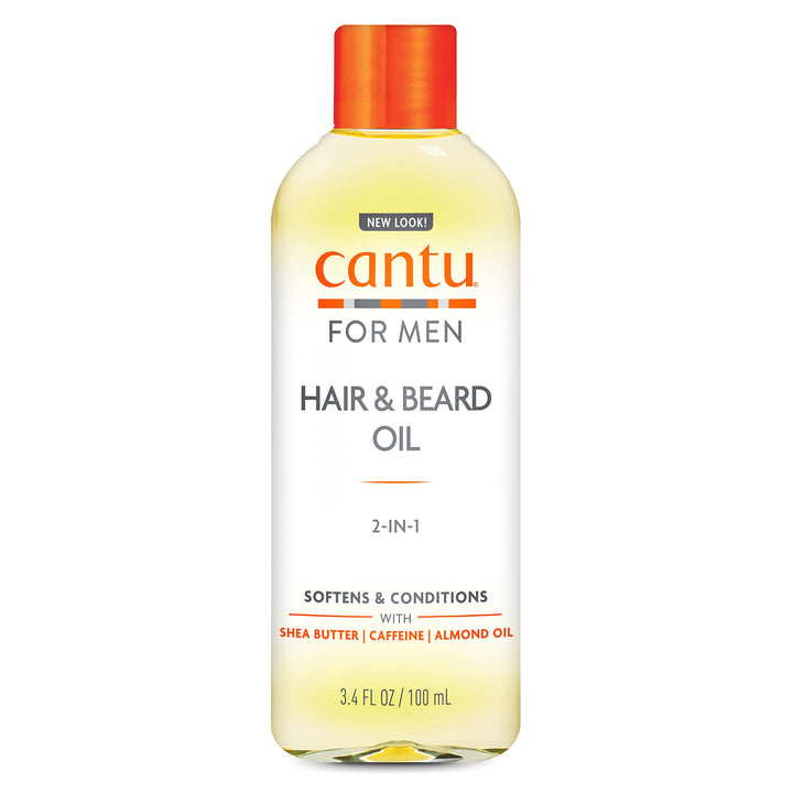 Cantu for Men Hair & Beard Oil, 3.4 fl oz (Packaging May Vary)