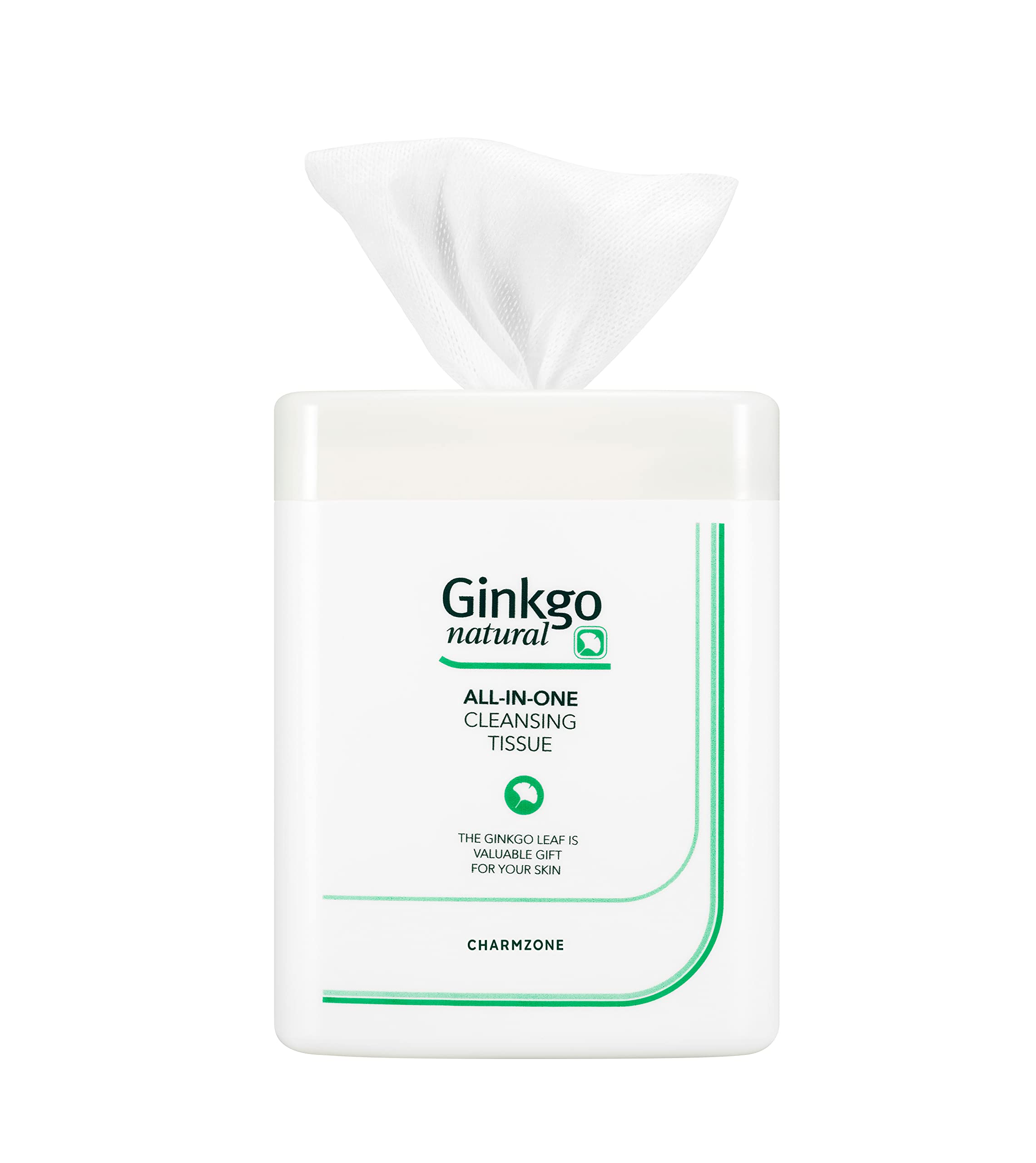 Charmzone Ginkgo Natural All In One Cleansing Tissue 110 Sheets (New Pack)