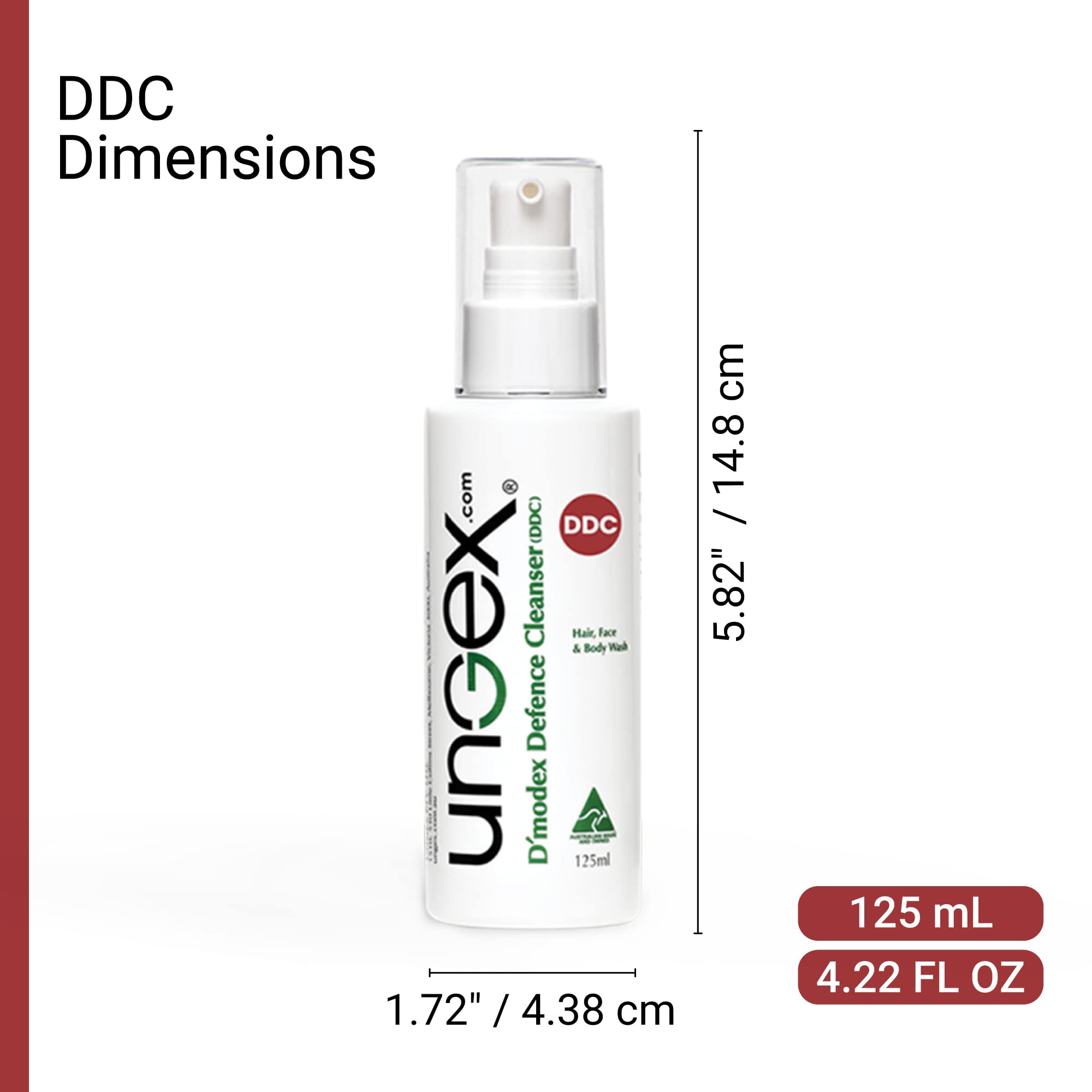 Ungex | Demodex Defence Cleanser | Facial Wash for Acne Rosacea, Inflammation | DDC