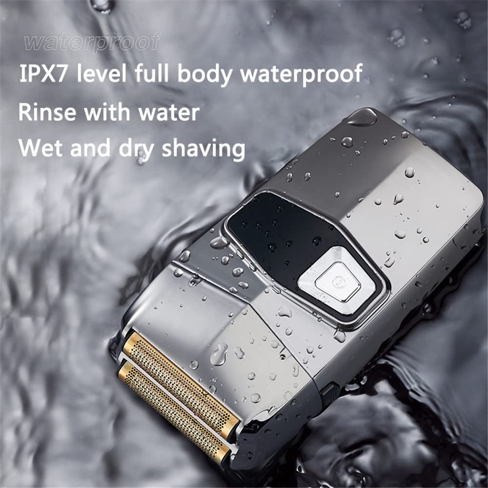 Electric Shaver, LED Digital Display, Electric Shavers for Men Barber Shaver with Precision Trimmer, Beard Trimmer with Rechargeable, Low Noise Durable for Men Home