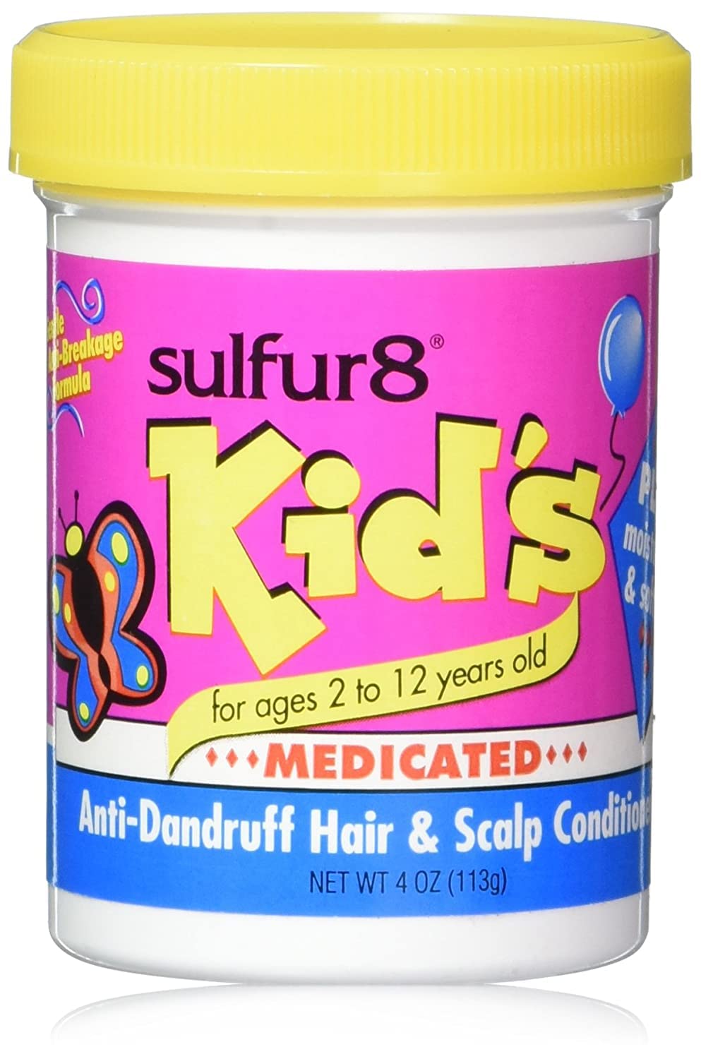 Sulfur8 Kid's Medicated Anti-Dandruff Hair and Scalp Conditioner, 4 Ounce