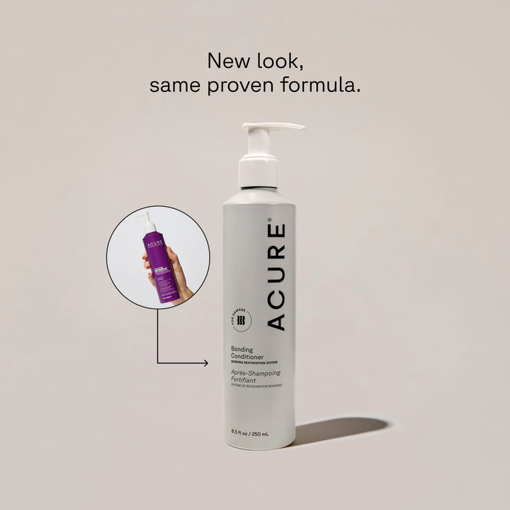 Acure Bonding Conditioner – Intensive Repair & Hydrating Formula for Damaged Hair, Strengthens, Smooths & Enhances Shine, Vegan, 8.5 Fl Oz
